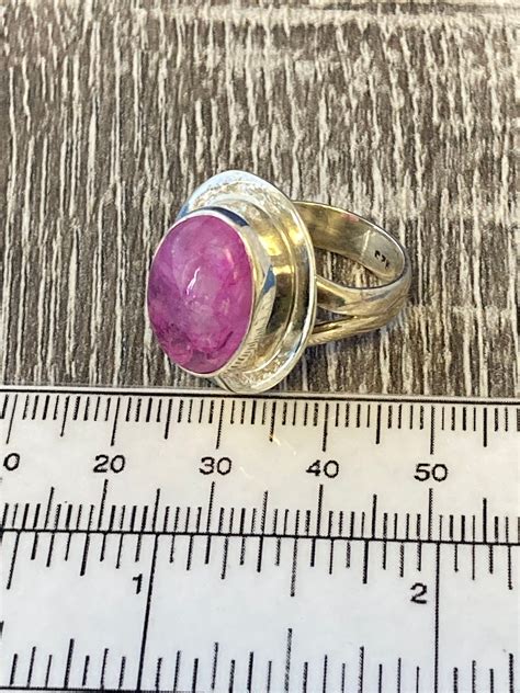 pink moonstone ring size 8